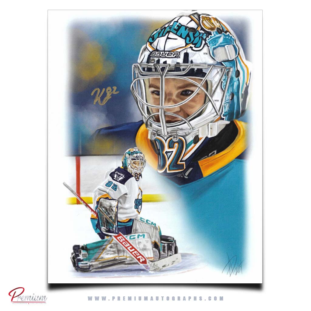 Kayle Osborne PWHL New York Sirens Autographed 12x18 Alex Douglas Print
