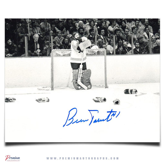 Bernie Parent Philadelphia Flyers Signed 8x10 Photograph Spectating