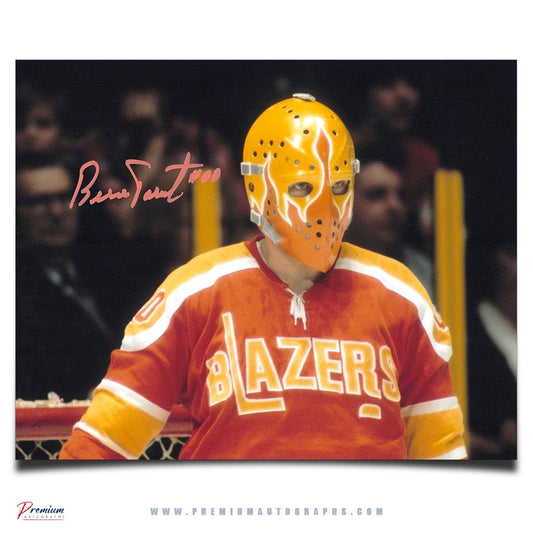 Bernie Parent Philadelphia Blazers Signed 8x10 Photograph