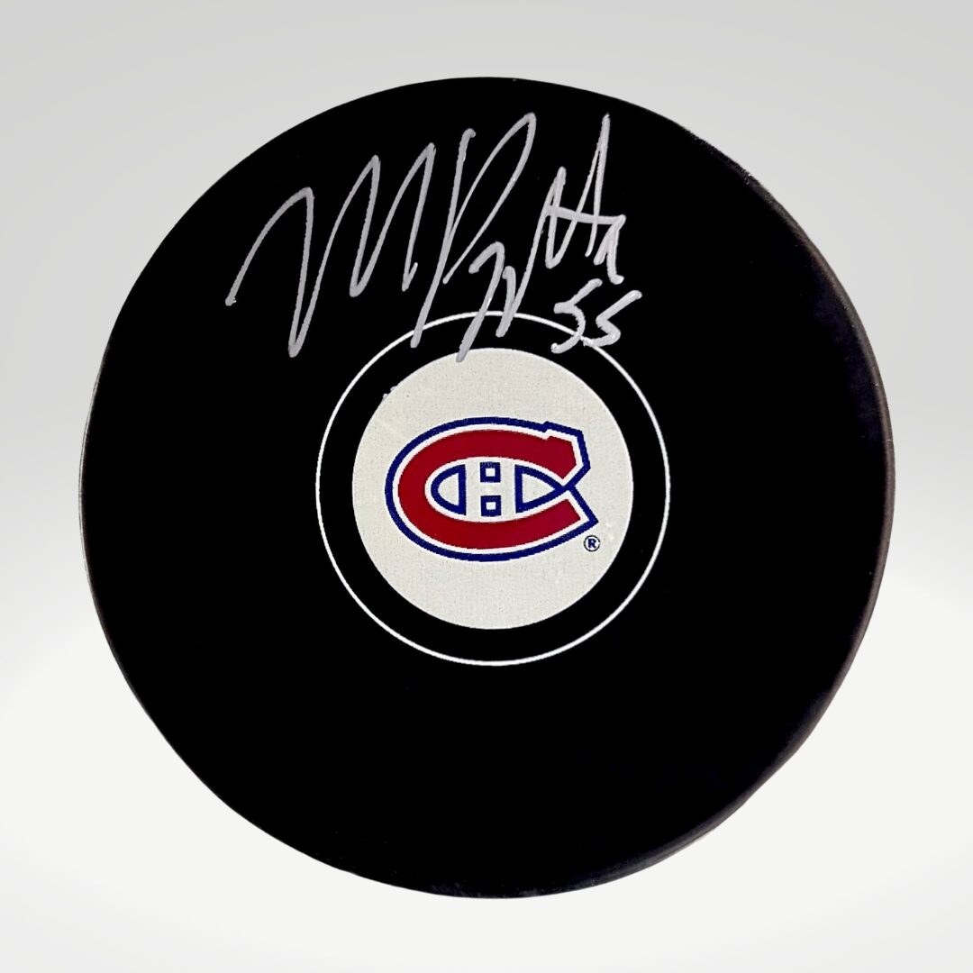 Michael Pezzetta Montreal Canadiens Signed Puck