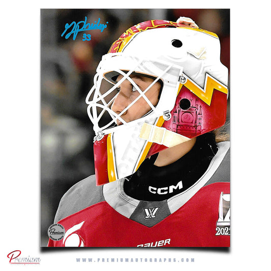 Gwyneth Philips Ottawa Charge PWHL Autographed 8x10 Photograph Closeup Mask