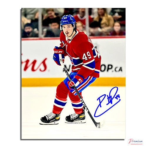 Rafael Harvey-Pinard Montreal Canadiens Signed 8x10 Photograph on the Rush