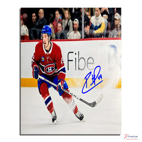 Rafael Harvey-Pinard Montreal Canadiens Signed 8x10 Photograph Over Head