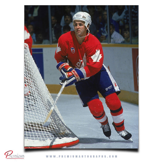 Doug Gilmour Team Canada Autographed 8x10 Photograph (PreOrder 06)
