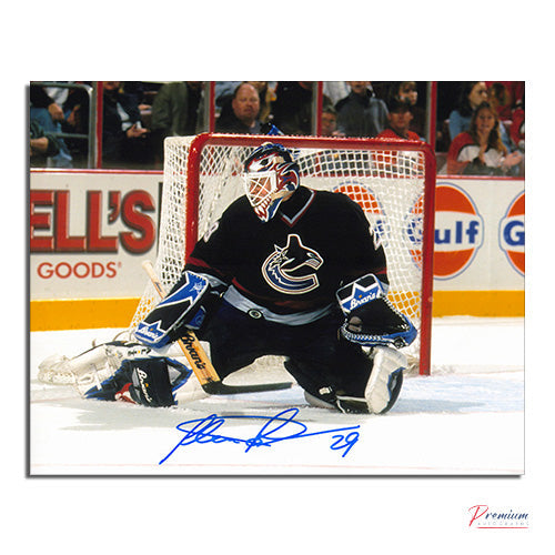 Felix Potvin Vancouver Canucks Signed 8x10 Save