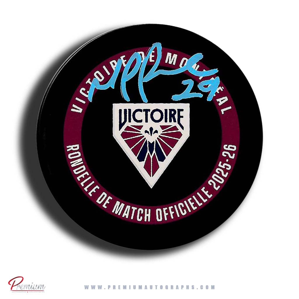 Marie-Philip Poulin Montreal Victoire PWHL Autographed 2025-26 Official Game Puck