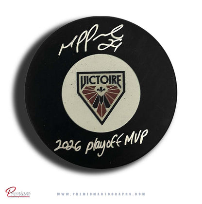 Marie-Philip Poulin Autographed Montreal Victoire Puck w/ 2026 Playoff MVP Inscription