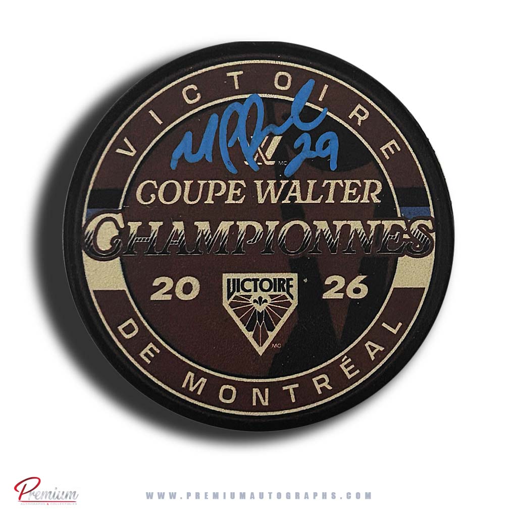 Marie-Philip Poulin Autographed Montreal Victoire 2026 Walter Cup Champions Puck