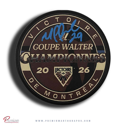 Marie-Philip Poulin Autographed Montreal Victoire 2026 Walter Cup Champions Puck