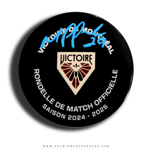 Marie-Philip Poulin Montreal Victoire PWHL Signed Offical Game Puck