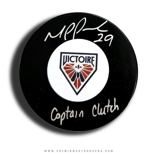 Marie-Philip Poulin Montreal Victoire PWHL Signed Puck w/ Captain Clutch Inscription