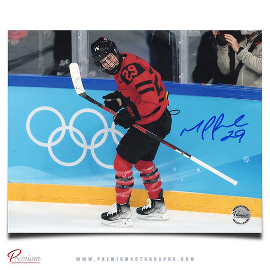 Marie-Philip Poulin Team Canada Signed 8x10 Photograph Olympic Goal Celebration