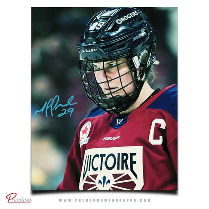 Marie-Philip Poulin Montreal Victoire PWHL Signed 8x10 Photograph Close Up