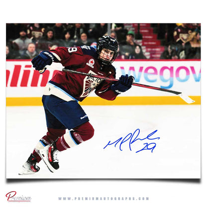 Marie-Philip Poulin Montreal Victoire PWHL Signed 8x10 Photograph On the Attack