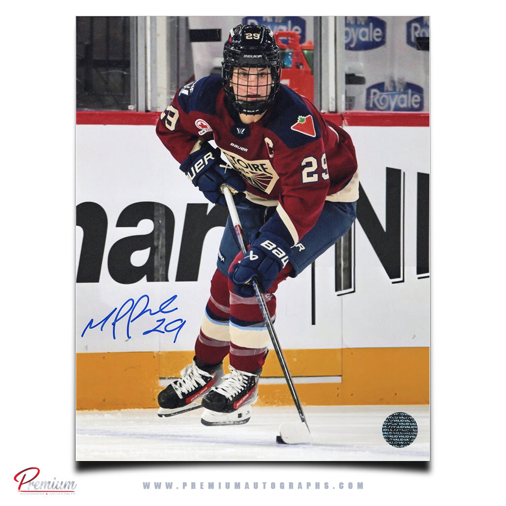 Marie-Philip Poulin Montreal Victoire Autographed 8x10 Photograph With the Puck
