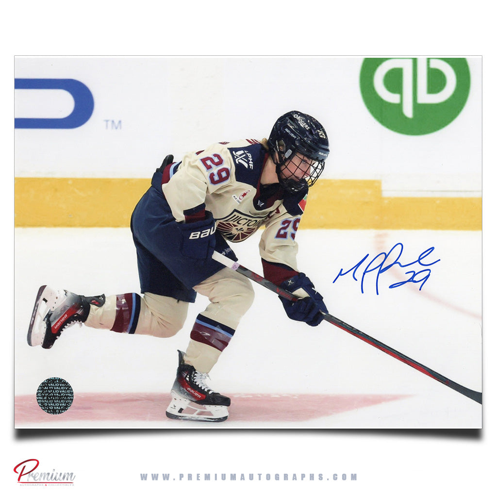 Marie-Philip Poulin Montreal Victoire Autographed 8x10 Photograph On the Attack