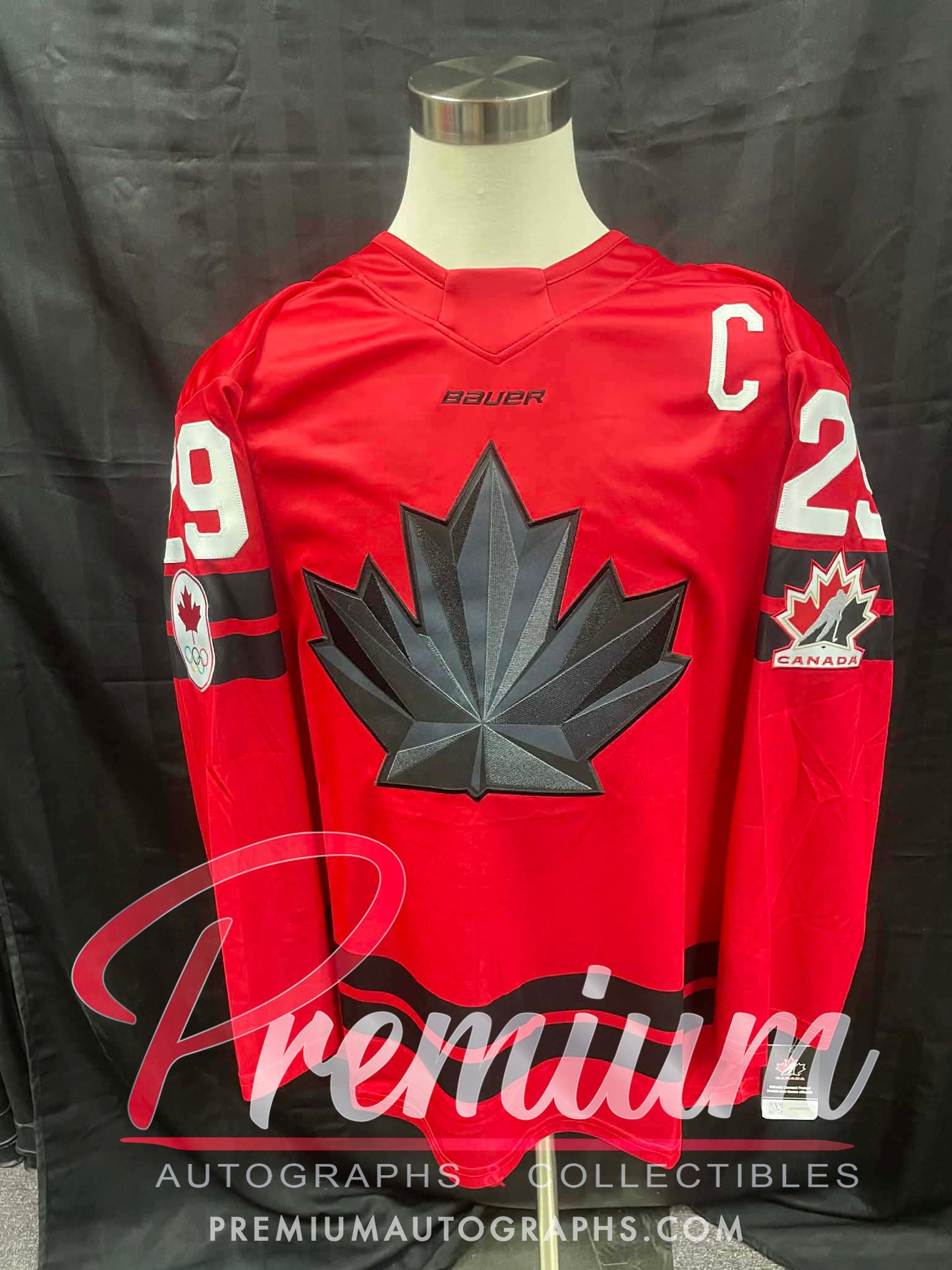 Marie-Philip Poulin Olympic Team Canada Autographed Bauer RED jersey
