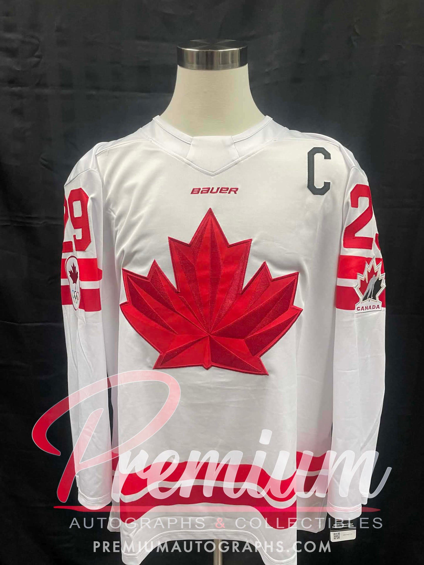 Marie-Philip Poulin Olympic Team Canada Autographed Bauer WHITE jersey