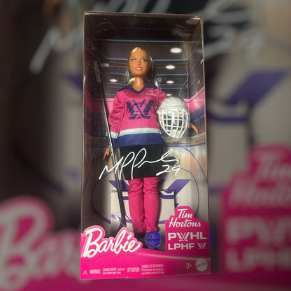 Marie-Philip Poulin Tim Hortons PWHL Autographed Special Edition Barbie by Mattel