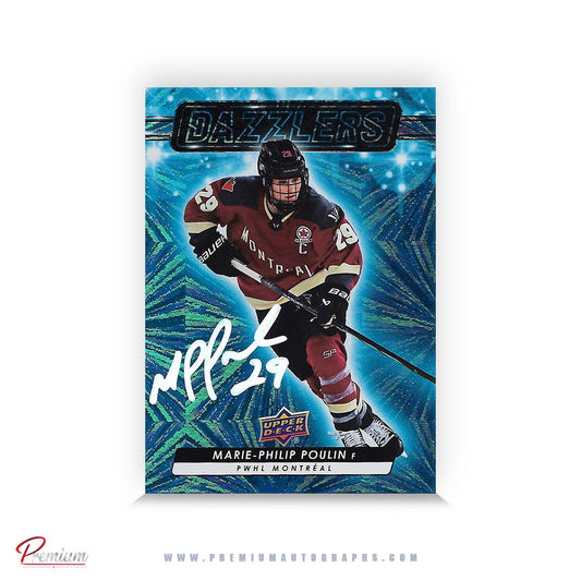 Marie-Philip Poulin Montreal Victoire Autographed 2024-25 Upper Deck PWHL Dazzlers Insert #DZ-2