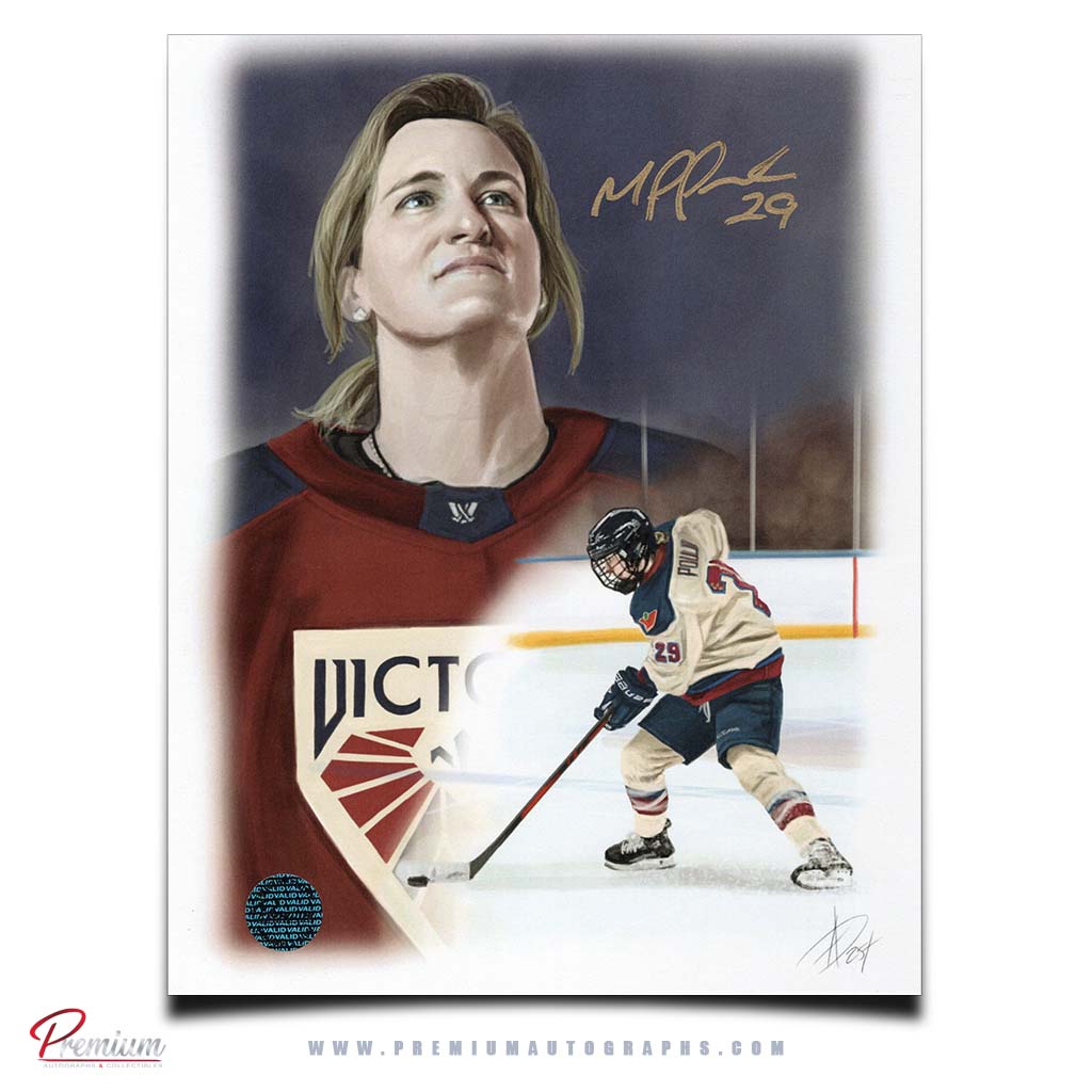 Marie-Philip Poulin PWHL Montreal Victoire Autographed  8x10 Alex Douglas Print
