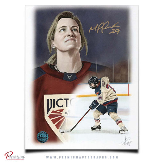 Marie-Philip Poulin PWHL Montreal Victoire Autographed  8x10 Alex Douglas Print