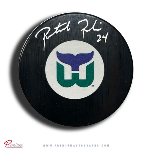 Patrick Poulin Hartford Whalers Autographed Puck