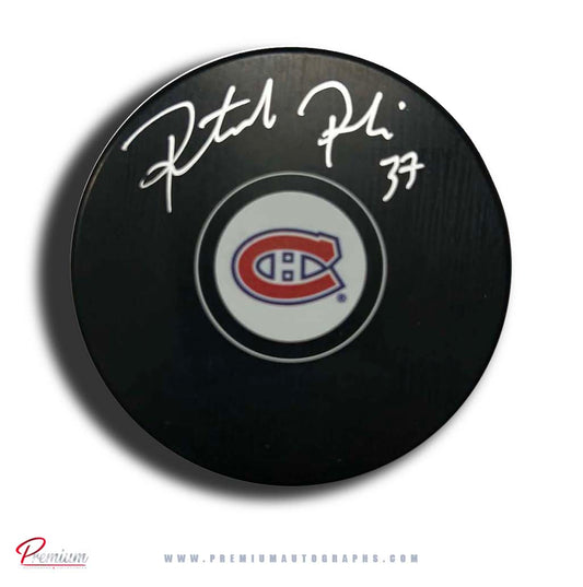 Patrick Poulin Montreal Canadiens Autographed Puck