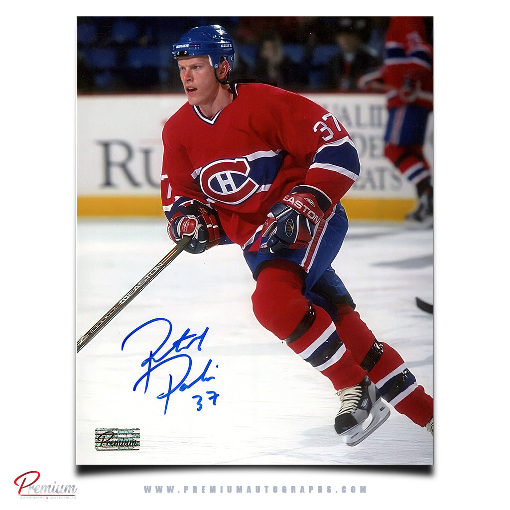 Patrick Poulin Montreal Canadiens Autographed 8x10 Photograph Skating