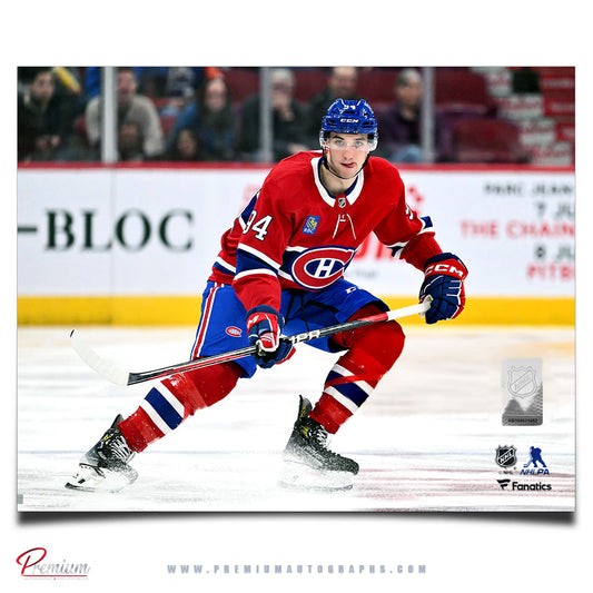 Logan Mailloux Montreal Canadiens Autographed 8x10 Photograph (Pre-Order 01)