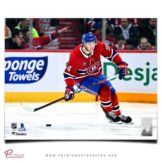 Logan Mailloux Montreal Canadiens Autographed 8x10 Photograph (Pre-Order 02)