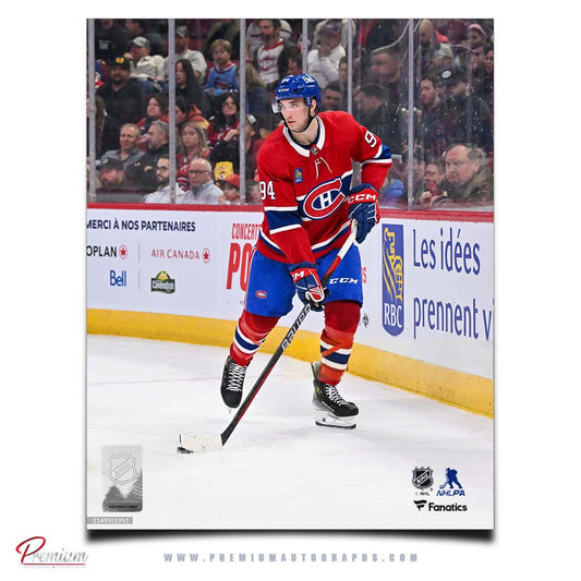 Logan Mailloux Montreal Canadiens Autographed 8x10 Photograph (Pre-Order 03)