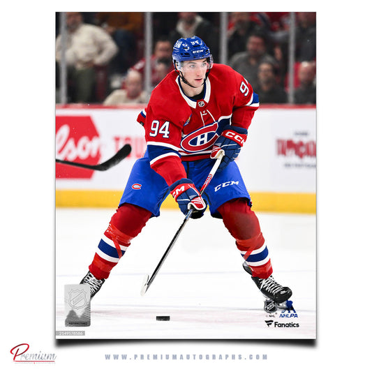 Logan Mailloux Montreal Canadiens Autographed 8x10 Photograph (Pre-Order 05)