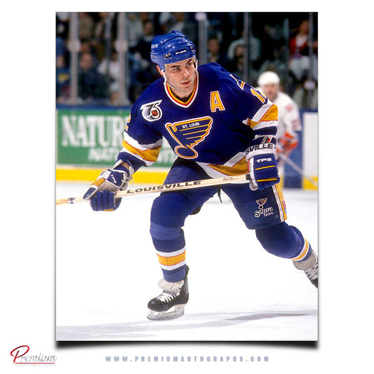 Adam Oates St. Louis Blues Autographed 8x10 Photograph (Pre-Order 02)