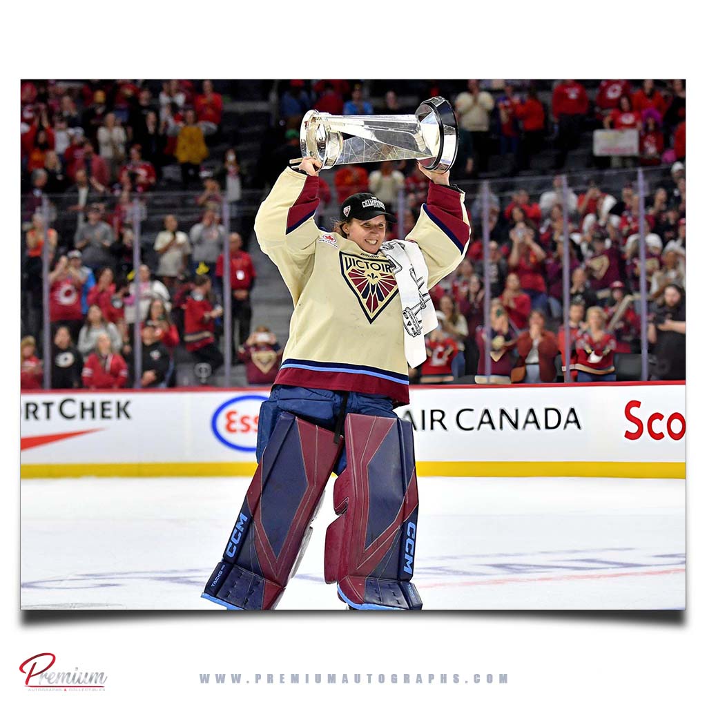 Ann-Renee Desbiens Montreal Victoire Autographed 8x10 2026 Walter Cup Champion Celebration Photograph (PreOrder 01)
