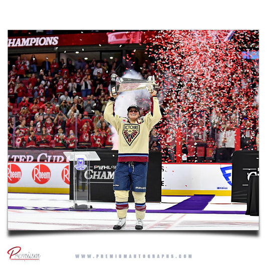 Marie-Philip Poulin Montreal Victoire Autographed 8x10 2026 Walter Cup Champion Celebration (PreOrder 03)