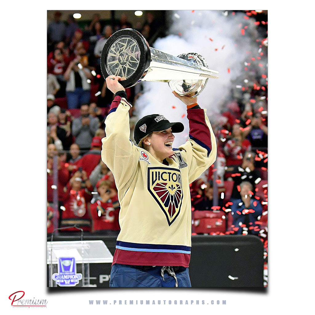 Marie-Philip Poulin Montreal Victoire Autographed 8x10 2026 Walter Cup Champion Celebration Photograph (PreOrder 03)