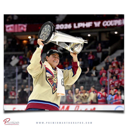 Abby Roque Montreal Victoire Autographed 8x10 2026 Walter Cup Champion Celebration Photograph (PreOrder 02)