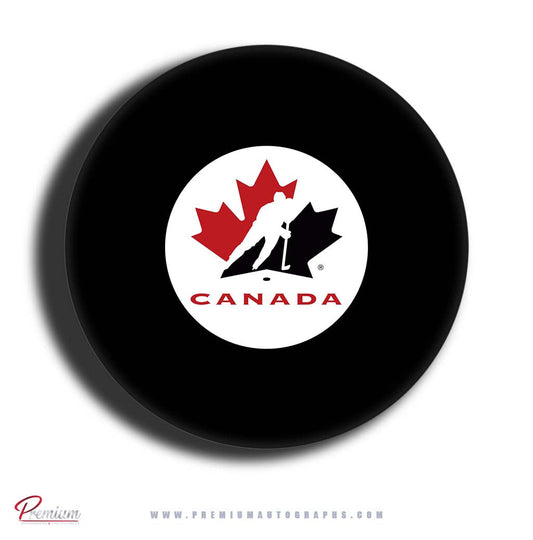 Owen Beck Team Canada Autographed Puck (Pre Order)