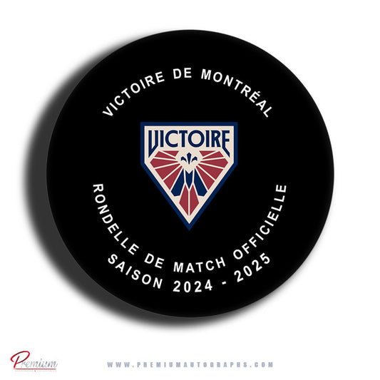 Laura Stacey Montreal Victoire Autographed Offical Game Puck (Pre-Order 03)