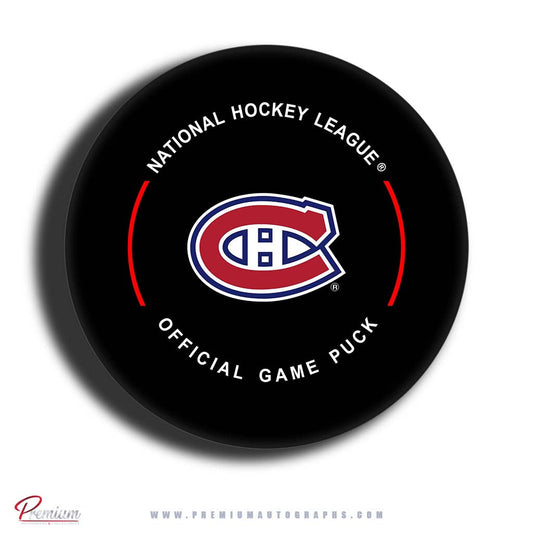 Owen Beck Montreal Canadiens Autographed Official NHL Game Puck (Pre Order)