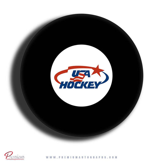 Brett Hull Team USA Autographed Puck (Pre Order)