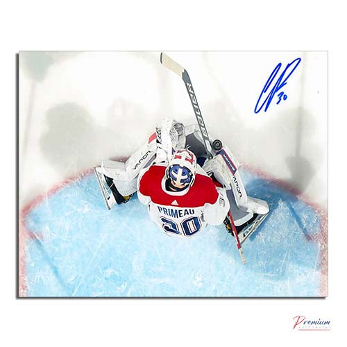 Cayden Primeau Montreal Canadiens Signed 8x10 Birds Eye