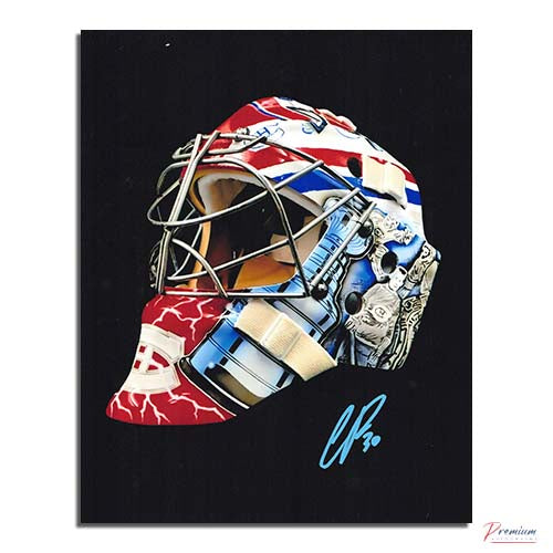 Cayden Primeau Montreal Canadiens Signed 8x10 Goalie Mask