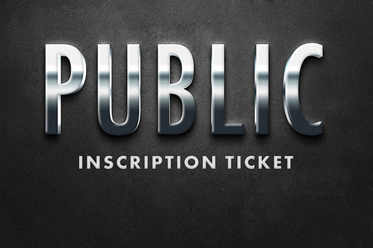 Milan Hejduk Public Inscription Ticket