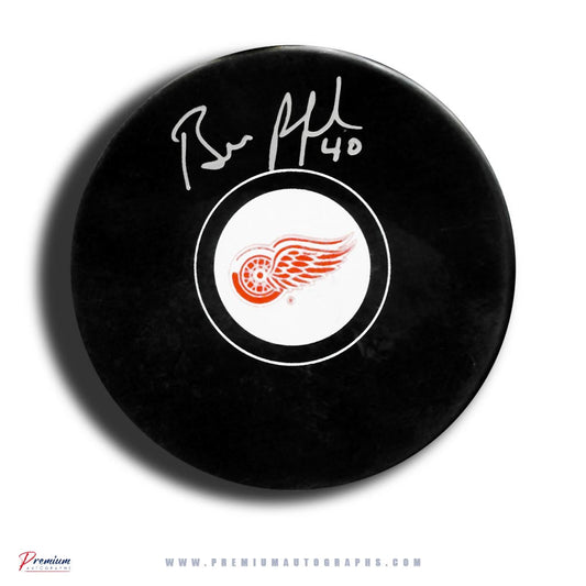 Bill Ranford Detroit Red Wings Signed Puck