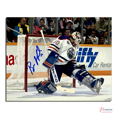 Bill Ranford Edmonton Oilers Signed 8x10 Photograph Save