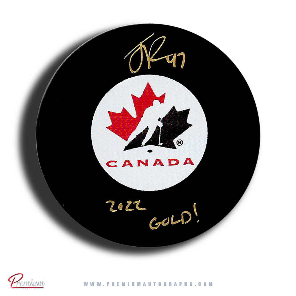 Jamie Lee Rattray Team Canada PWHL Autographed Puck w/ 2022 Gold! Inscription