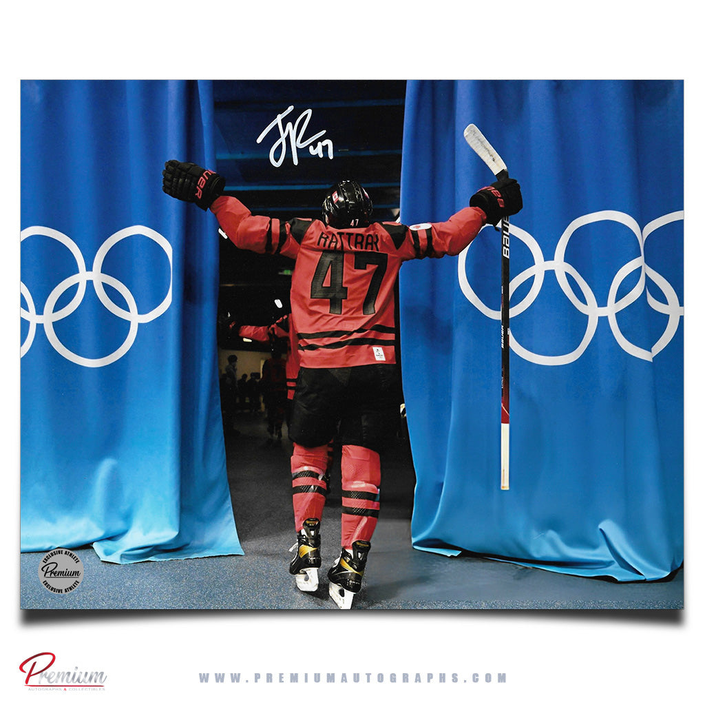 Jamie Lee Rattray Team Canada Autographed 8x10 Photograph Olympic Rings