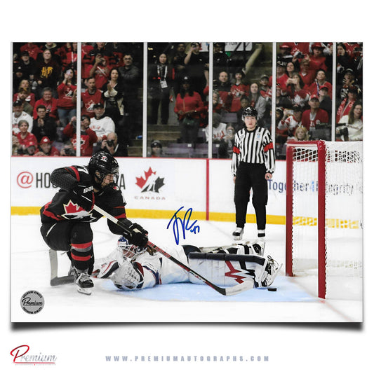 Jamie Lee Rattray Team Canada Autographed 8x10 Photograph Goal